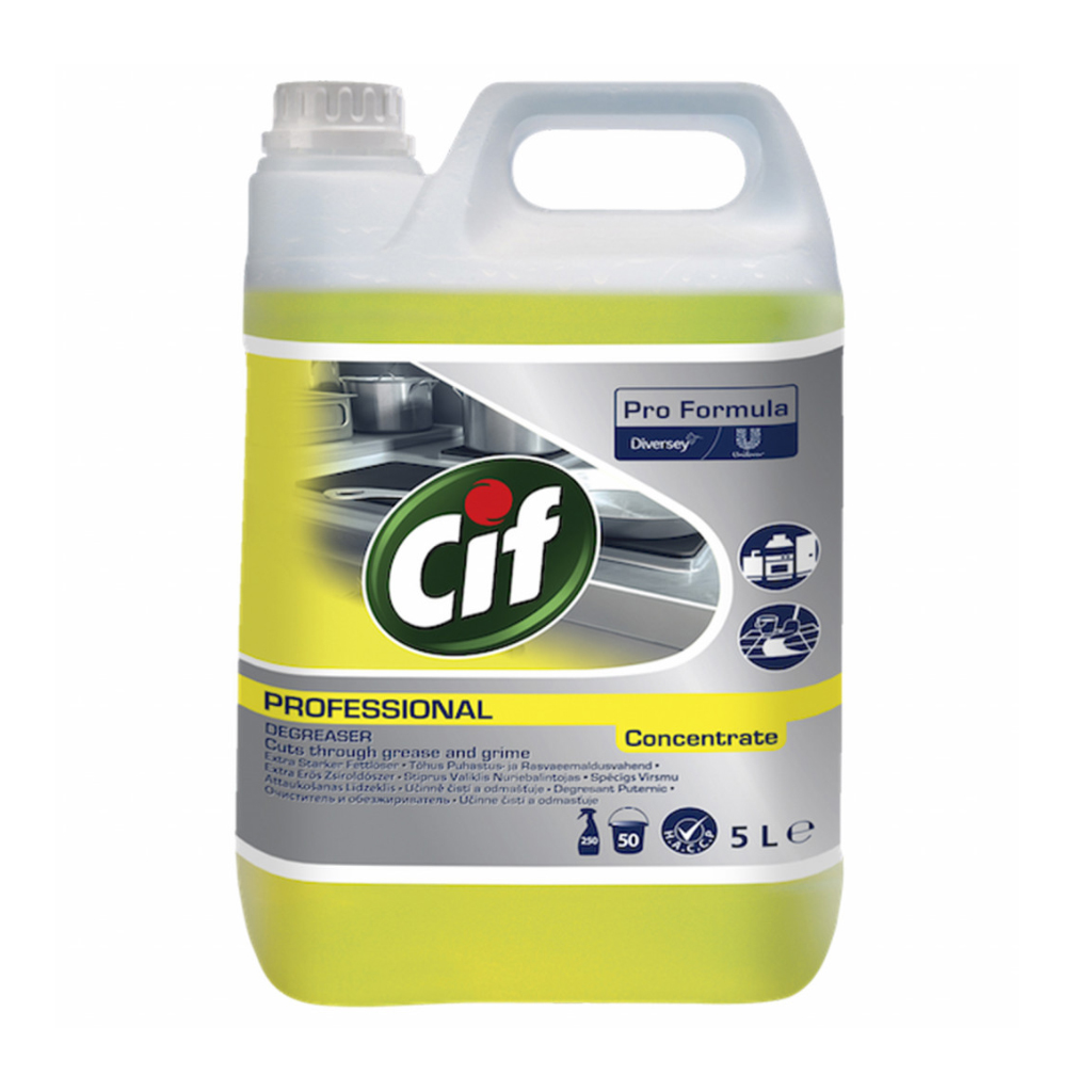 Засіб для чищення жиру та пригару на кухні Cif Professional (концентрат), 5 л